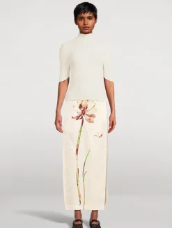 Jellyfish Pleats Mockneck Top