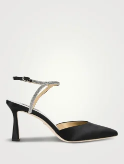 Kamilah Crystal Satin Pumps