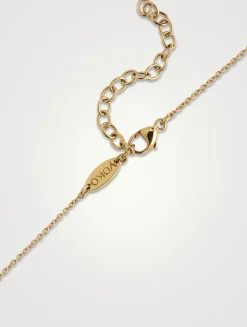 18K Gold Akoya Pearl And Diamond Necklace