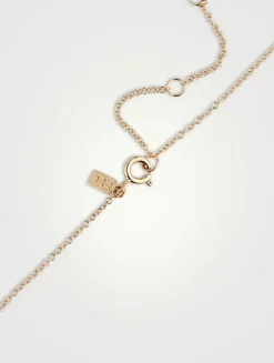 14K Gold Baby Butterfly Necklace With Diamonds