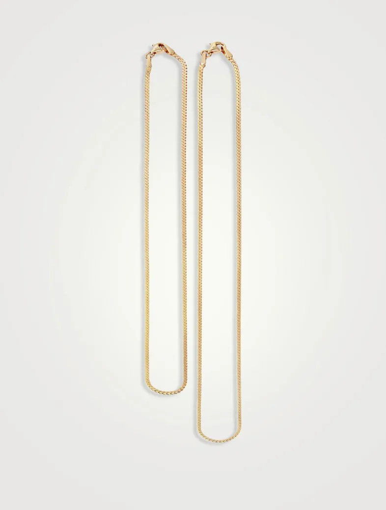 14K Gold Serpentine Chain Necklace