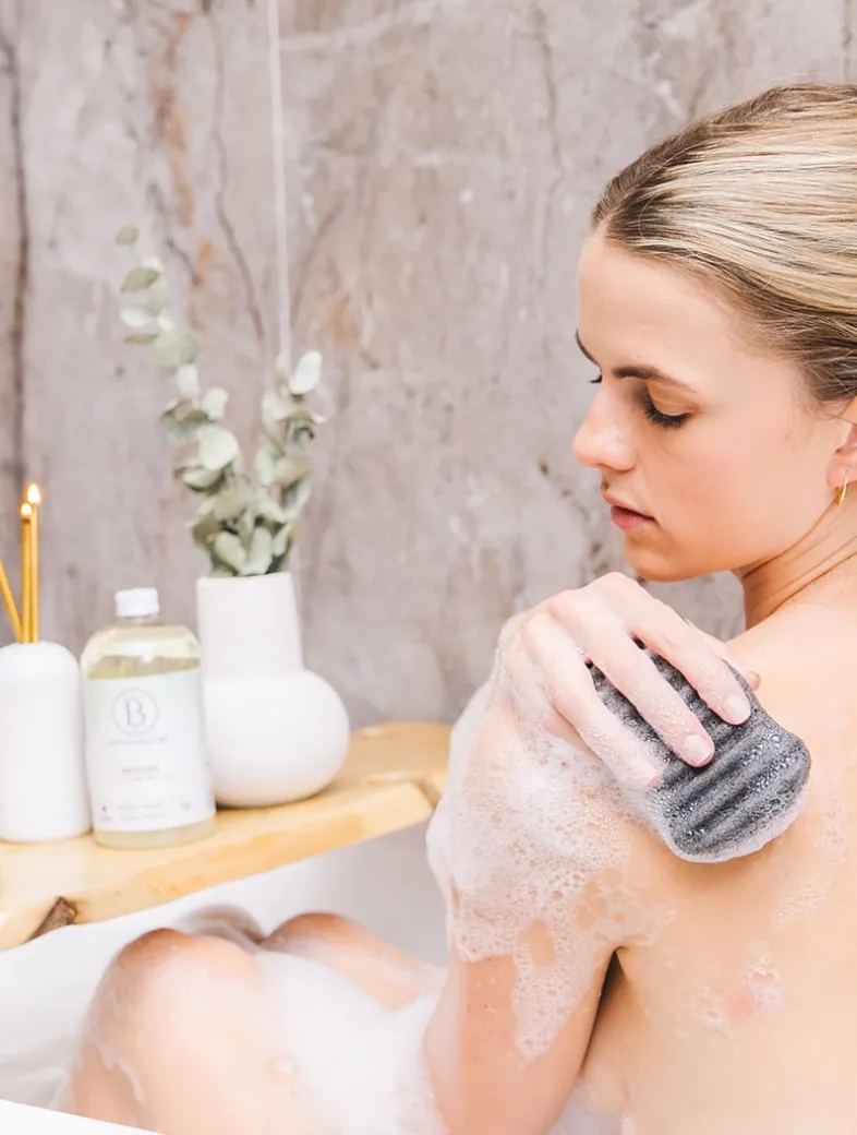 Konjac Bamboo Charcoal Body Sponge