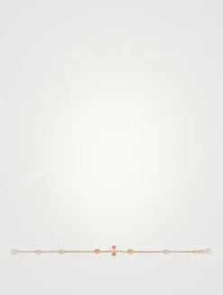 18K Rose Gold Charm And Star Bracelet