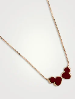 18K Rose Gold Wulu Necklace With With Hyceram