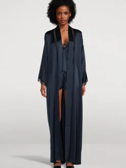 Lace Inset Robe