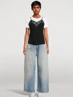 Lace-Trimmed Cami