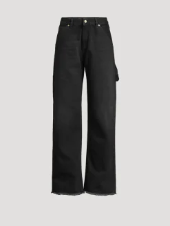 Lara Relaxed-Fit Wide-Leg Carpenter Jeans