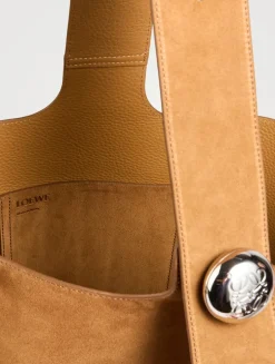 Large Pebble Suede Bucket Bag