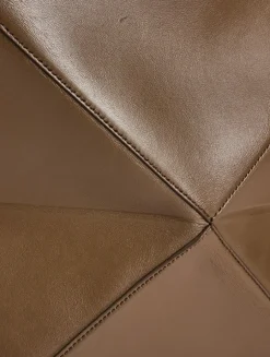 Large Puzzle Fold Leather Tote Bag