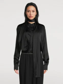 Layered Satin Shirt