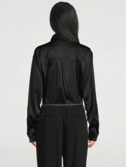 Layered Satin Shirt