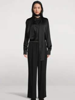 Layered Satin Shirt