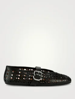 Leather Ballet Flats