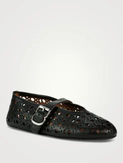 Leather Ballet Flats