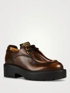 Leather Lug-Sole Wallabies