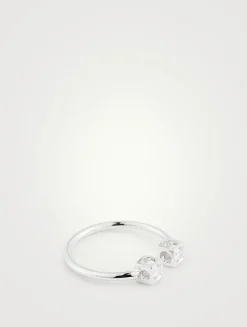 Le Cube Diamant 18K White Gold Ring With Diamonds