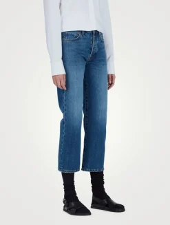 Lesley Straight-Leg Ankle Jeans