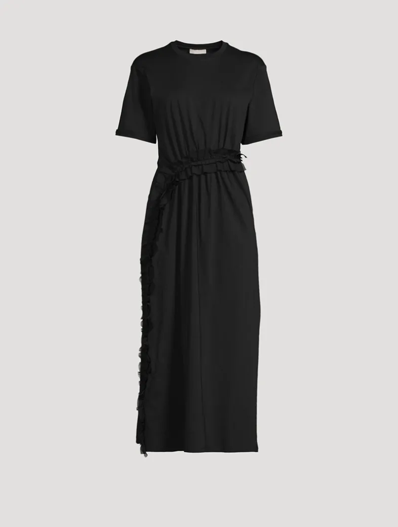 Lilia Ruffled T-Shirt Dress