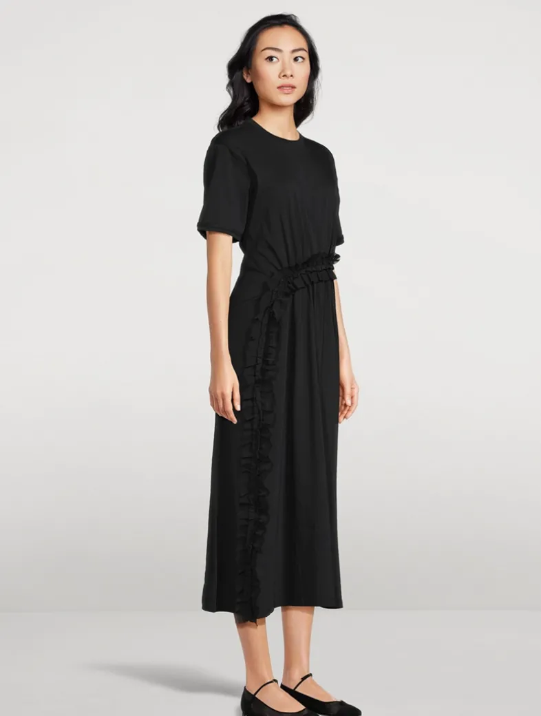 Lilia Ruffled T-Shirt Dress