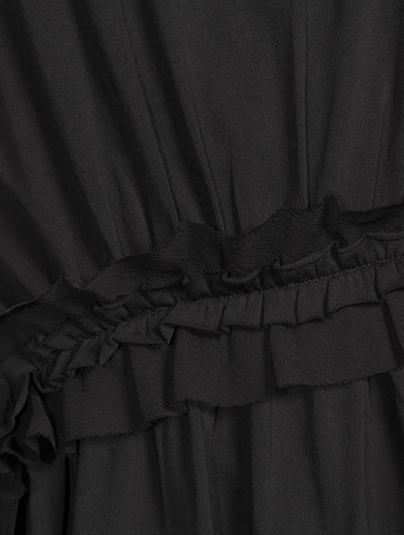 Lilia Ruffled T-Shirt Dress