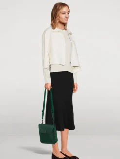 Little Anouk Leather Messenger Bag