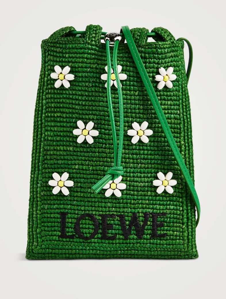 Loewe x Paula's Ibiza Beaded Raffia Crossbody Bag