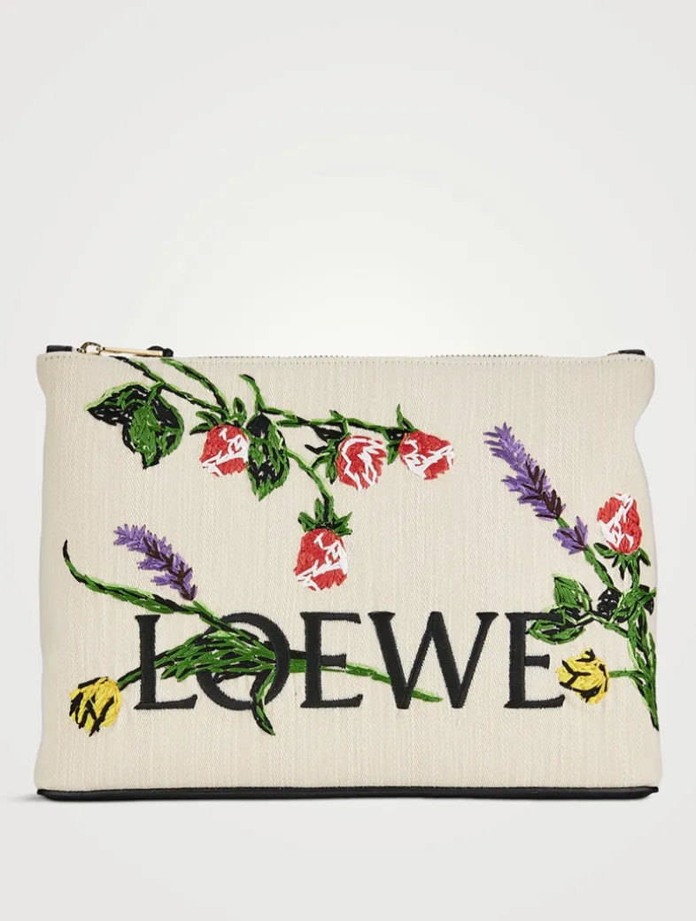 Loewe x Paula's Ibiza Medium Denim Pouch