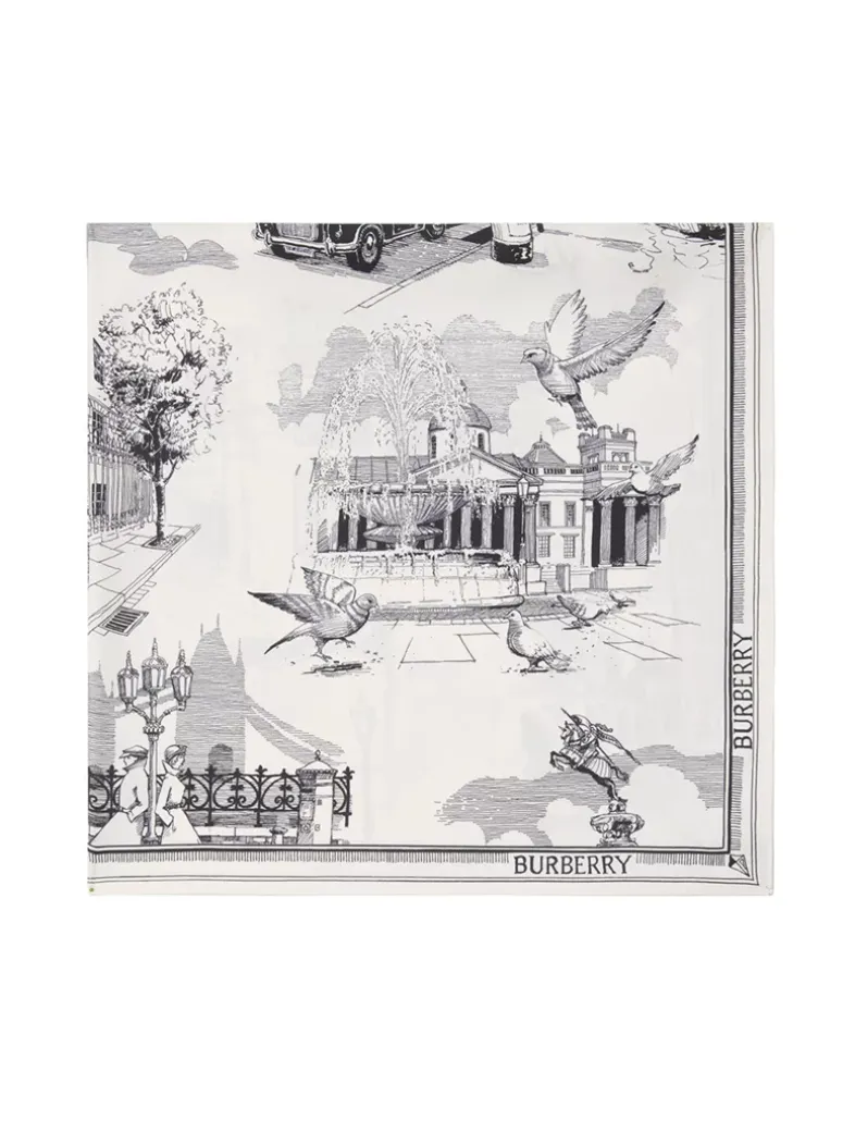London Landmarks Silk Scarf