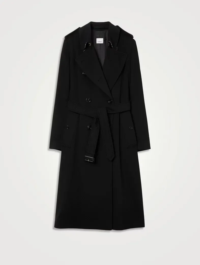 Long Cashmere Blend Kensington Trench Coat