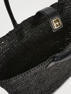 Lou Raffia Tote Bag