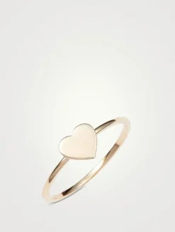 Love Letter 14K Gold Heart Ring