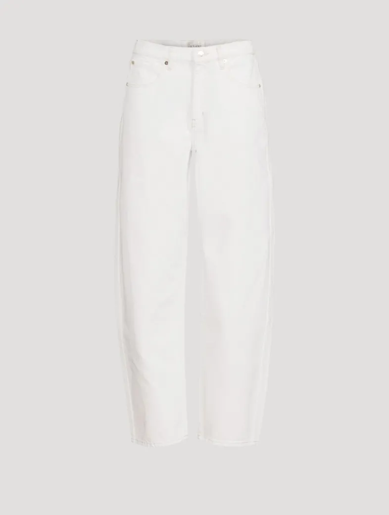 Low-Slung Barrel-Leg Jeans