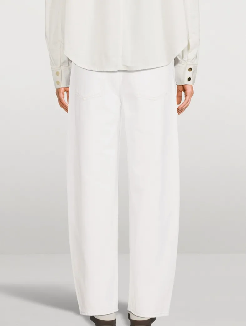 Low-Slung Barrel-Leg Jeans