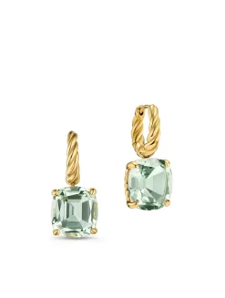 Marbella Drop Earrings In 18k Yellow Gold With Amethyst, 11mm