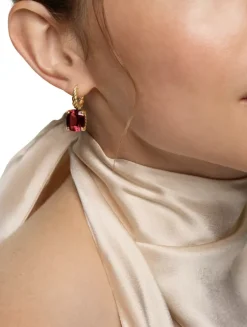 Marbella Drop Earrings In 18k Yellow Gold With Amethyst, 11mm