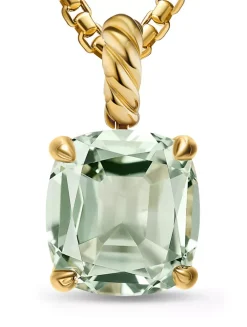 Marbella Pendant In 18k Yellow Gold With Citrine, 12mm