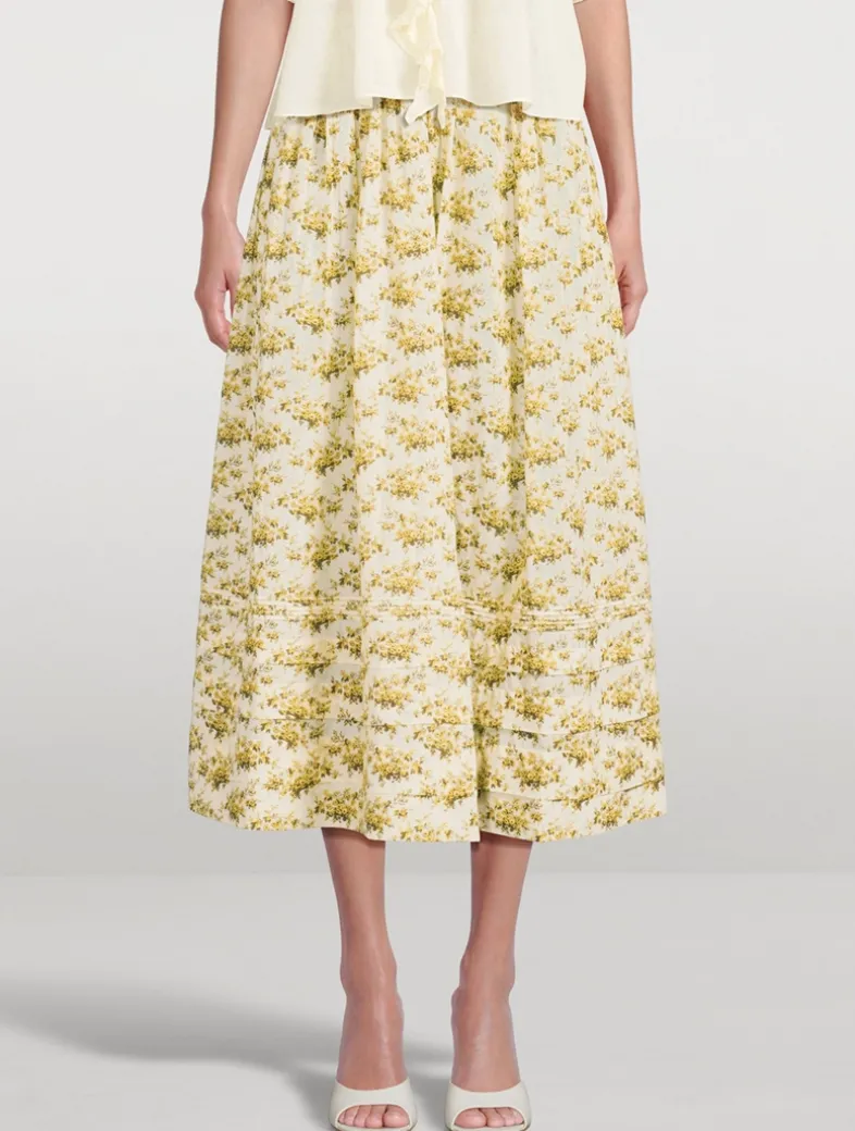 Marcie Maxi Skirt In Floral Print