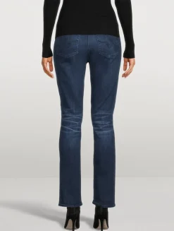 Mari High-Rise Slim Straight Jeans