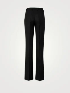 Marilyn Wool Flannel Bootcut Trousers