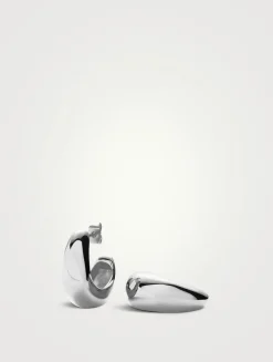 Medium Dome Hoop Earrings