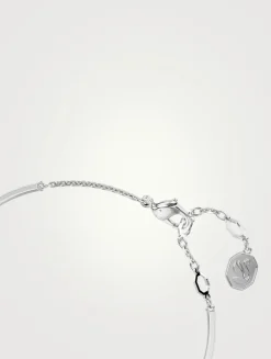 Medium Hyperbola Crystal Heart Bangle Bracelet