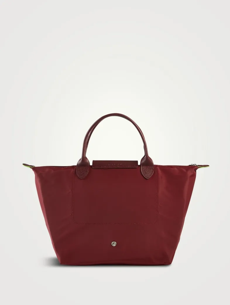 Medium Le Pliage Green Top Handle Bag