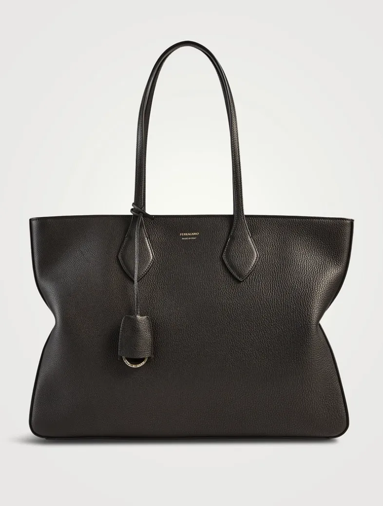 Medium Star-Shaped Leather Tote Bag