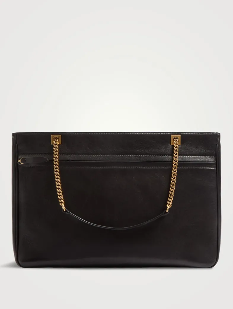 Medium Viva Superstar Leather Tote Bag