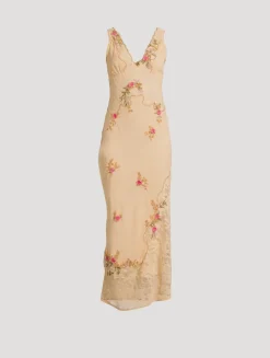 Meet Again Lace-Trimmed Midi Dress