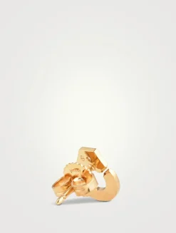 Menottes R7,5 18K Gold Stud Earrings With Diamonds