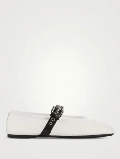 Mesh Mary Jane Ballerina Flats