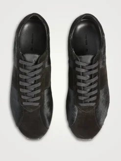 Mica Suede And Ponyhair Sneakers