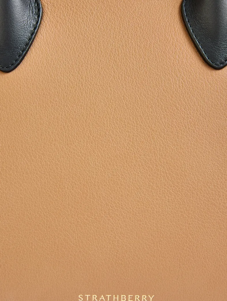 Midi Leather Tote Bag