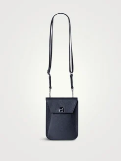 Mini Anouk Leather Messenger Bag